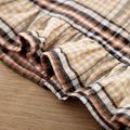 Baby Girl Ruffle Collar Long-sleeve Plaid Dress PLAID image 5