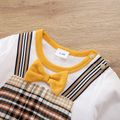Baby Boy/Girl 100% Cotton Long-sleeve Faux-two Plaid Jumpsuit PLAID image 3