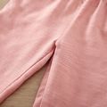100% Cotton Baby Girl Pink Ruffle Trim Casual Pants Pink image 5