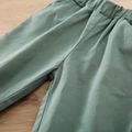 100% Cotton Baby Boy Solid Elasticized Waist Sweatpants Green image 5
