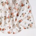 Couverture à emmailloter bébé en mousseline 100% coton à motif floral Multicolore image 5