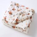 100% Cotton Muslin Baby Floral Pattern Thick Quilt Multi-color image 1