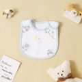 100% Cotton Elephant Pattern Snap Button Bib Multi-color image 1