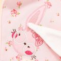 3-pack Baby Triangle Saliva Towel Allover Print Snap Button Adjustable Cotton Bibs for Baby Girl Color-A image 4