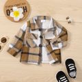Baby Boy Button Front Plaid Long-sleeve Shirt Jacket Multi-color image 1