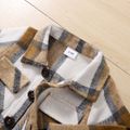 Baby Boy Button Front Plaid Long-sleeve Shirt Jacket Multi-color