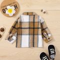 Baby Boy Button Front Plaid Long-sleeve Shirt Jacket Multi-color