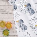 Crown Elephant Star Print Flounce-sleeve Baby Dress White image 4