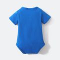 Baby Shark Cotton Heart Print Bodysuit for Baby Blue
