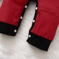 Christmas 2pcs Baby Boy/Girl Santa and Letter Print Red Long-sleeve Jumpsuit Set Red