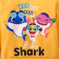 Baby Shark 2-piece Baby Boy Cotton Hooded and Stripe Pants Set Yellow