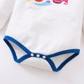 Baby Shark 2-piece Baby Boy/Girl Cotton Bodysuit and Stripe Pants Set White