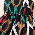 Baby Girl All Over Graffiti Letter Print Cami Jumpsuit MultiColour