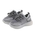 Toddler / Kid Fly- Knitted LED Athletic Shoes Light Grey image 4