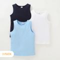 3-pack Solid Tank Top for Toddlers and Kids Multi-color image 1