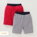 2-pack Kid Boy Solid Shorts Multi-color