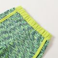 Multi Color Space Dyed Athletic Shorts for Toddlers / Kids Green