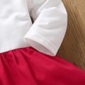 Baby / Toddler Girl Christmas Elk Long-sleeve Dress Red