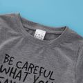 Baby / Toddler Letter Print Tee Grey image 3