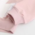 Toddler Girl's Swan Print Ruffled Long-sleeve Pullover  Pink