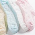 5-pack florais meias sólidos bordados respirável Multicolorido image 3