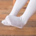 Baby / Toddler Girl Casual Solid Knitted Warm Pantyhose White