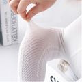 Baby Girl Casual Solid Middle Stockings White