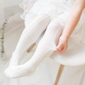 طفلة عارضة جوارب المتوسطة الصلبة أبيض image 1