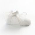 Baby / Toddler Solid Tulle Bowknot Decor Socks  White image 1