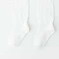 Baby / Toddler Solid Middle Socks  White image 2