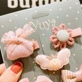 5-pack Adorable Hairpins for Girls Light Pink