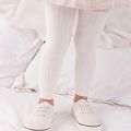 Baby / Toddler Girl Casual Solid Leggings White