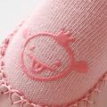 Chaussettes de sol pour bébé et enfant en coton coloré Rose image 3