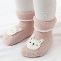 Baby / Toddler Fleece Cartoon Thermal Socks Pink image 2