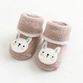 Baby / Toddler Fleece Cartoon Thermal Socks Pink image 1