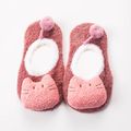 bambino / bambino calzini del pavimento del bel cartone animato 3D arredamento antiscivolo Rosa image 1