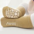 Baby / Toddler Letter Graphic Antiskid Glue Floor Socks Yellow image 1