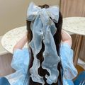 grampos de cabelo trançados de design de borboleta para meninas Azul Claro image 3