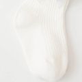 Baby / Toddler / Kid Bow Decor Plain Ribbed Tights Pantyhose White image 3