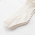 Baby / Toddler Plain Ribbed Tights Pantyhose White image 4