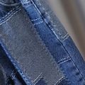 Toddler Boy Trendy Denim Colorblock Elasticized Jeans Blue
