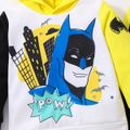 Batman 2pcs Toddler Boy Colorblock Hoodie Sweatshirt and Pants Set White image 3