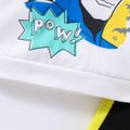 Batman 2pcs Toddler Boy Colorblock Hoodie Sweatshirt and Pants Set White image 4