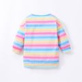 Barbie Toddler Girl Stripe Long-sleeve Sweatshirt Dress Multi-color image 2
