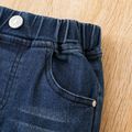 Toddler Girl Denim Bow Decor Bellbottom Blue Jeans Pants Blue image 4