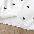 Baby / Toddler Girl Pretty Heart Allover Solid Top White