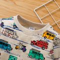 Baby / Toddler Car Pattern Long-sleeve Pullover Grey