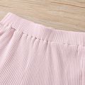 Baby / Toddler Casual Basic Solid Tee and Shorts Set Pink image 5