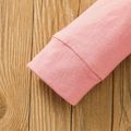 2pcs Ladybug Pattern Bowknot Decor Long-sleeve Baby Set Pink