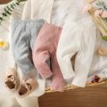 3-Pack Baby Girl 95% Cotton Rib Knit Leggings Set Multi-color image 2